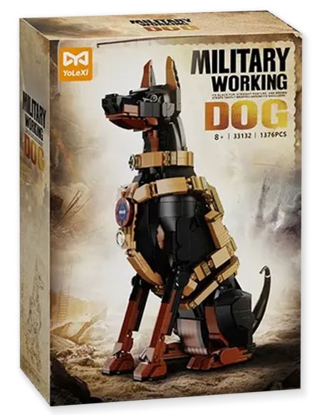 Kolekcinis taktinio dobermano modelis-skulptūra suaugusiems (1376 vnt.)