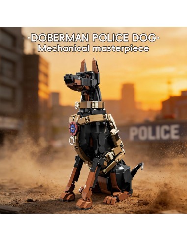 Kolekcinis taktinio dobermano modelis-skulptūra suaugusiems (1376 vnt.)