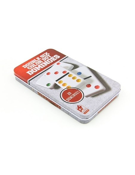 Klasikinis DOMINO žaidimas metalinėje dėžutėje
