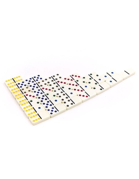 Ilgaamžis Domino rinkinis metaliniame dėkle su 7 žaidimo variantais