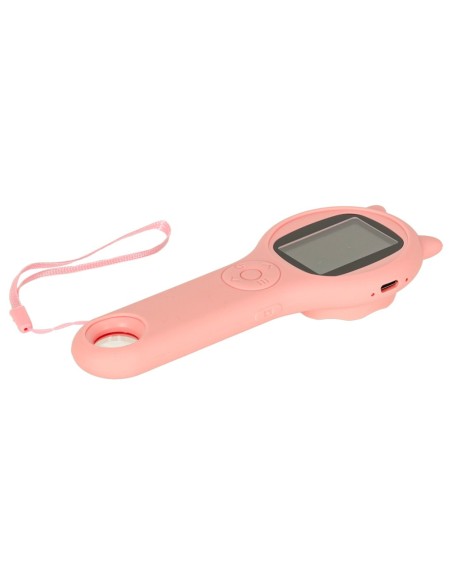 Skaitmeninis mikroskopas lupa 500x 2Mpx rožinis USB