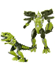 Kosminis robotas, transformuojamas į plėšrų dinozaurą