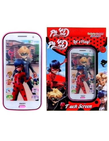 Edukacinis muzikinis telefonas vaikams su 3D ekranu (Miraculous)