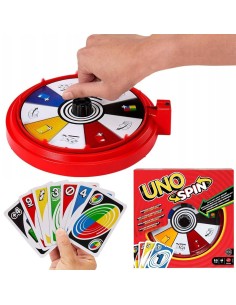 „UNO Spin“ kortų žaidimas šeimai ir draugams (112 kortų)