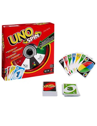„UNO Spin“ kortų žaidimas šeimai ir draugams (112 kortų)