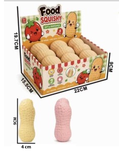 Minkomas antistresinis žaislas „Food Squishy Peanut“ vaikams ir suaugusiems 2