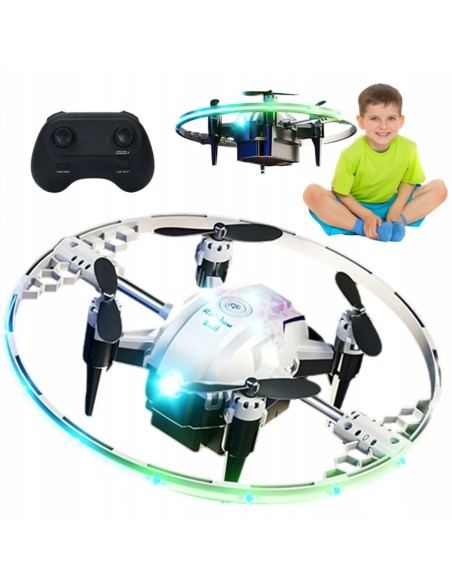 Mini dronas-rutulys „Aurora Tornado“ su RGB šviesos efektais