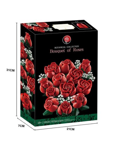 Didžioji rožių puokštė – 822 dalių elegancija, kuri niekada nenuvys