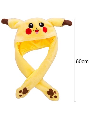 Kepurė su pakylančiomis ausimis "Pikachu"