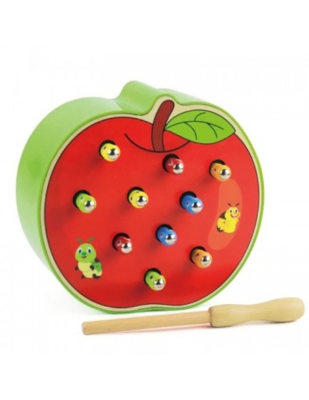 Magnetinė žvejyba kirminų iš obuolio