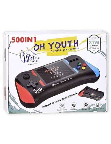 SUP Game Console Handheld X7M: 500 žaidimų jūsų delne!