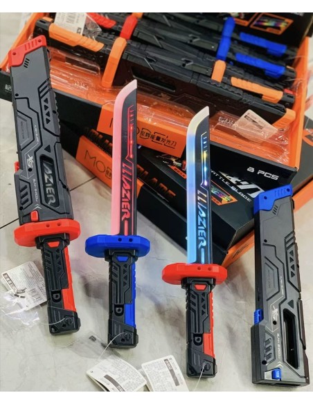 Žaislinis šviečiantis kardas „Starlight Battle Blade“ su dėklu