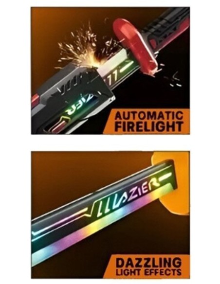Žaislinis šviečiantis kardas „Starlight Battle Blade“ su dėklu