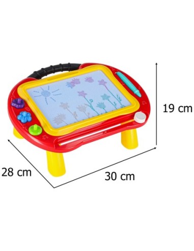 Magnetinė piešimo lenta 2in1 su antspaudais