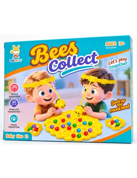 Aktyvus šeimos žaidimas su galvos juostomis ir magnetinėmis bitutėmis „Bees Collect“