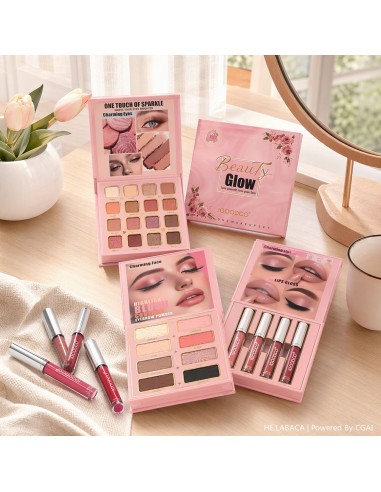 Vaikiškos kosmetikos rinkinys-paletė „Beauty Glow: One Touch of Sparkle“