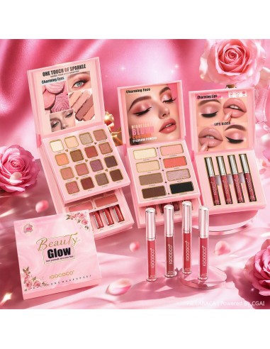 Vaikiškos kosmetikos rinkinys-paletė „Beauty Glow: One Touch of Sparkle“