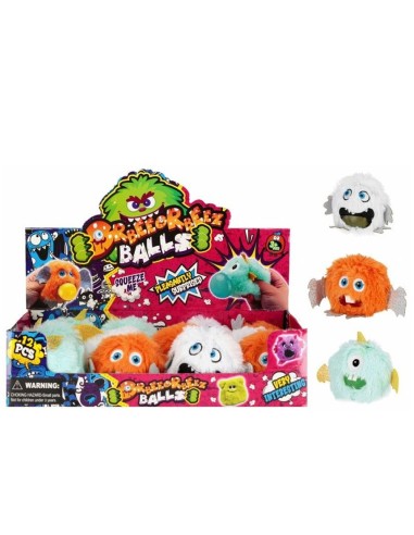 Pliušinis antistresinis monstriukas „Lean Toys“ su vandens perliukais (6 cm)
