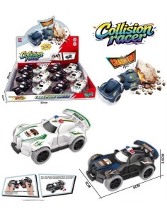 Deformuojama policijos mašinėlė vaikams „Collision Racer Crash'Em“