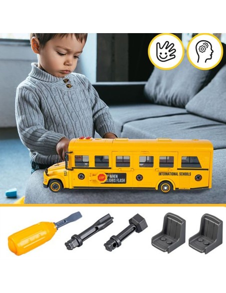 Surenkamas mokyklinis autobusas 48 el. su garsais