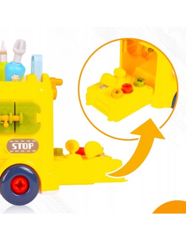 Sensorinis Montessori autobusas mažyliams 60 el.