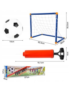 Nešiojamas futbolo vartų rinkinys su kamuoliu 2