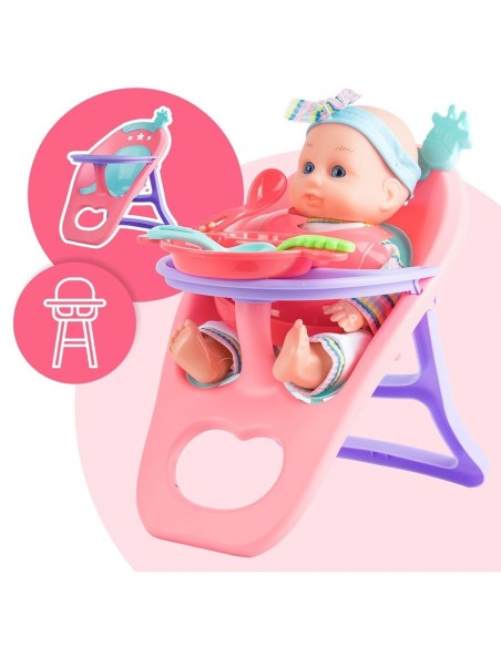Lėlė „Baby Sweet Love" su kėdute ir priedais, 26 cm