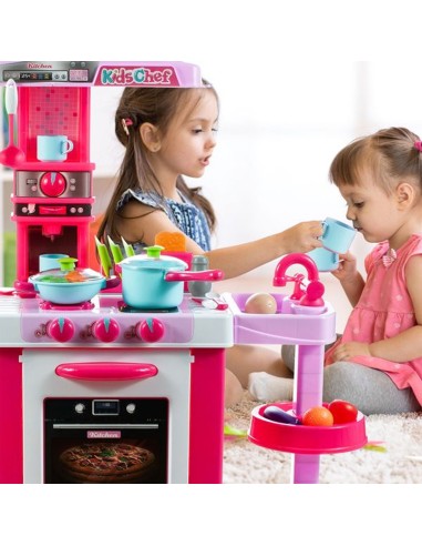 Indukcinė vaikiška virtuvė „Little Chef", rožinė