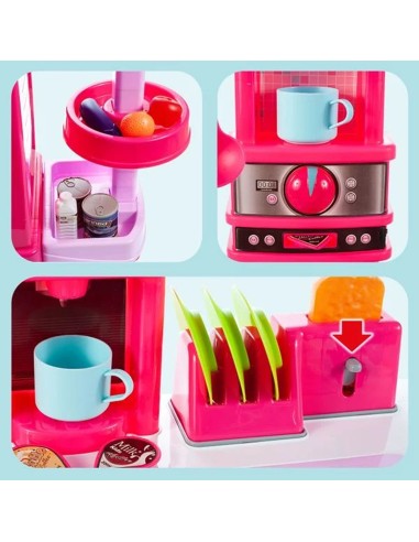 Indukcinė vaikiška virtuvė „Little Chef", rožinė