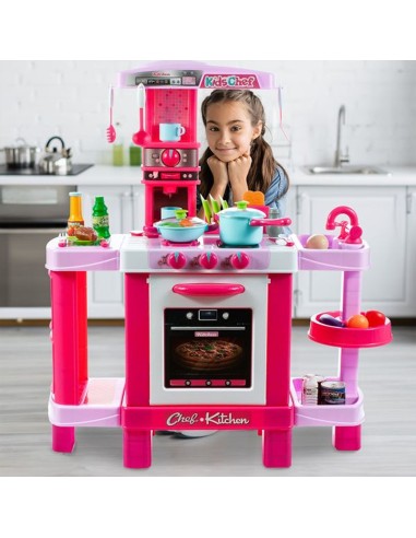 Indukcinė vaikiška virtuvė „Little Chef", rožinė