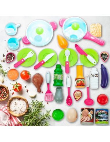 Indukcinė vaikiška virtuvė „Little Chef", rožinė