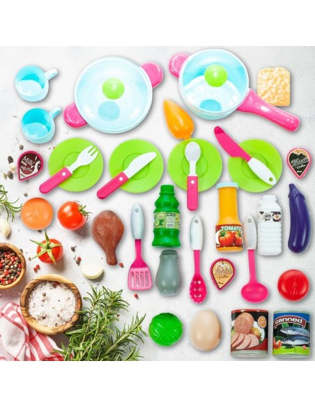 Indukcinė vaikiška virtuvė „Little Chef", rožinė