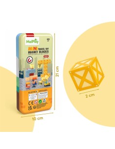 Magnetinis mini konstruktorius su kranu 38 el. 2