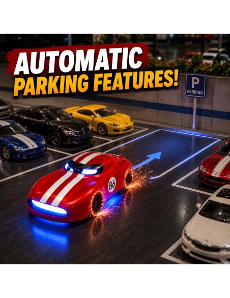 „Spark Stone“ RC drifto automobilis vaikams su kibirkščių efektu ir LED žibintais