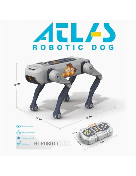 Išmanusis valdomas robotas šuo vaikams – šoka, kalba ir programuojamas