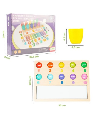 Montessori skaičiavimo rinkinys su lazdelėmis