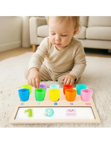 Montessori skaičiavimo rinkinys su lazdelėmis