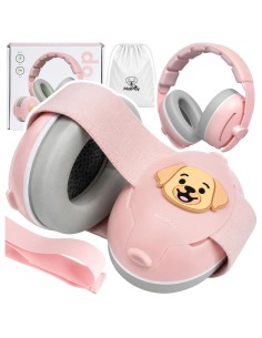 Apsauginės ausinės vaikams „Doggy" 25 dB, rožinės 2