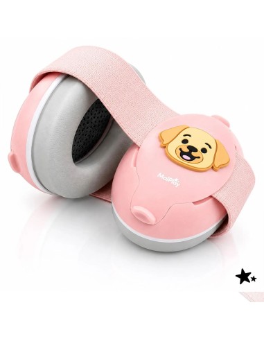 Apsauginės ausinės vaikams „Doggy" 25 dB, rožinės