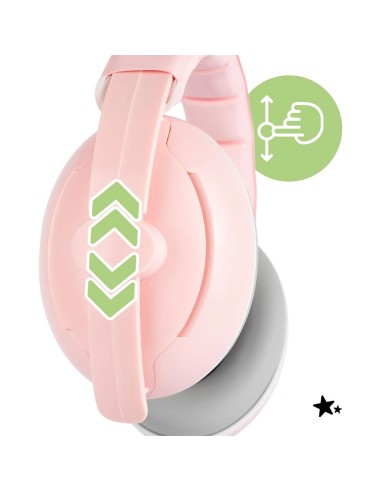 Apsauginės ausinės vaikams „Doggy" 25 dB, rožinės