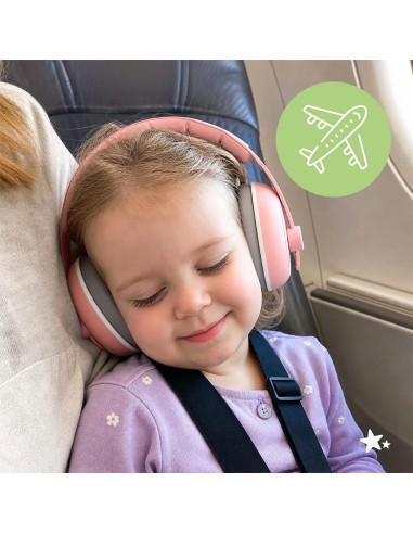 Apsauginės ausinės vaikams „Doggy" 25 dB, rožinės