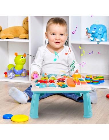 Edukacinis stalas su lempa ir sensorine lenta