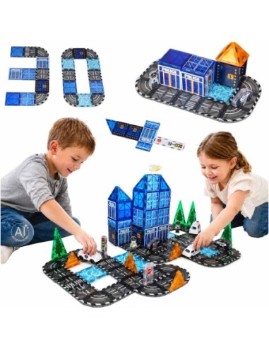 Magnetiniai konstruktoriai „Policija" 91 el.
