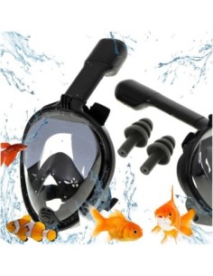 Pilno veido snorkeliavimo kaukė L/XL, juoda