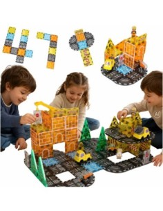 Magnetiniai konstruktoriai „Statybos technika" 92 el.