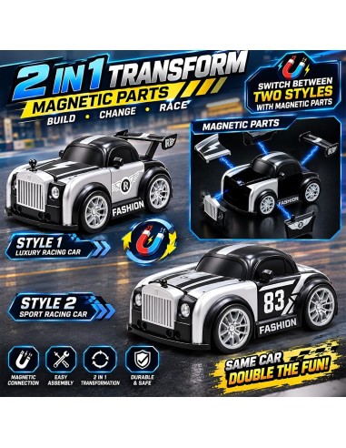 Mini išmanusis RC drifto automobilis „WireScorts“ su rankos jutikliu ir magnetine deformacija