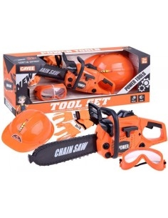 Žaislinis medkirčio rinkinys su benzininiu pjūklu 2