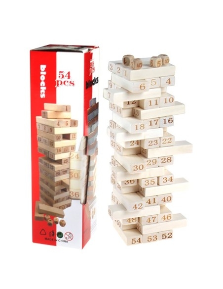Stalo žaidimas JENGA - skaičiai
