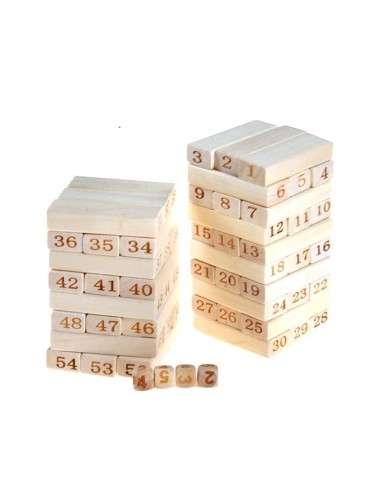 Stalo žaidimas JENGA - skaičiai