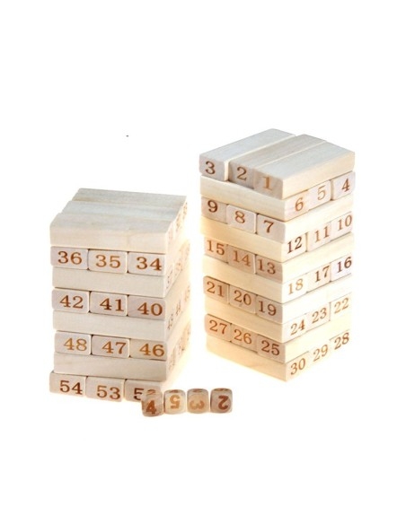 Stalo žaidimas JENGA - skaičiai